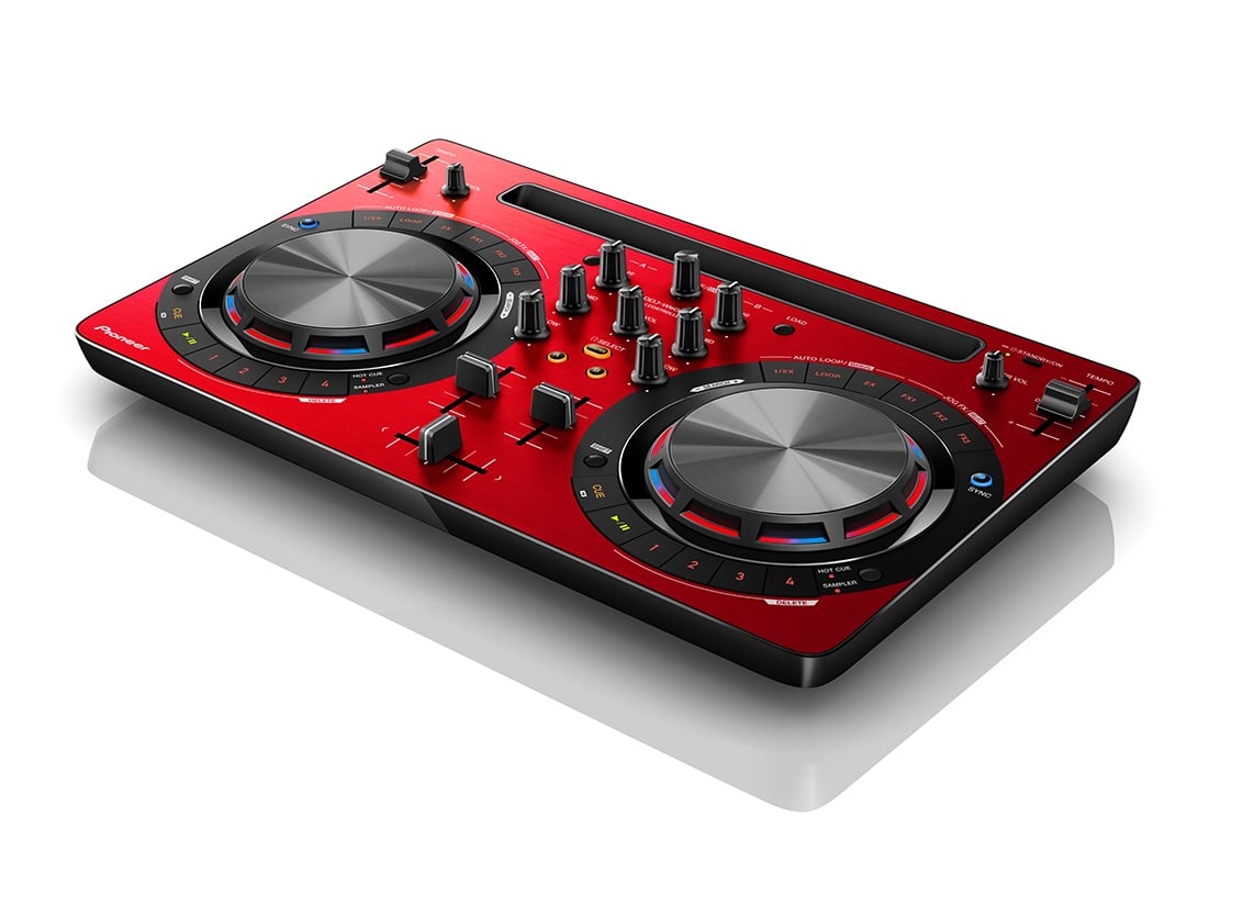 Pioneer DDJ-WeGO3 Red DJ Controller for iPad